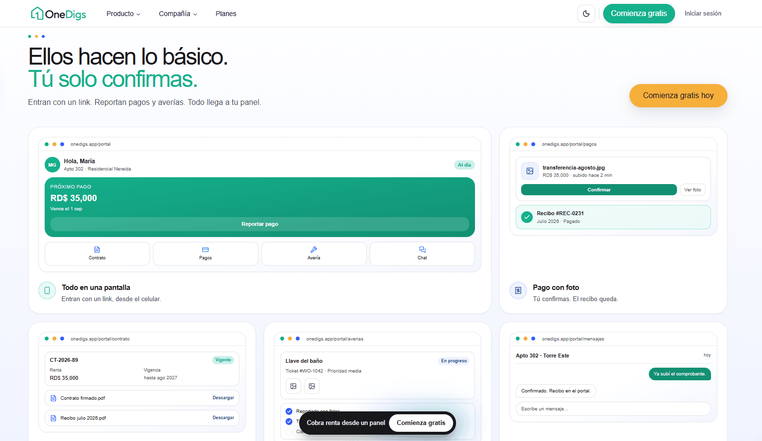 OneDigs — screenshot 2